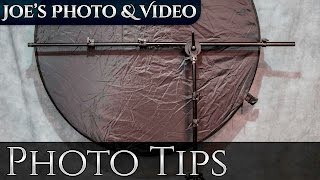 How To Set Up A Reflector Arm And Stand  Photography Tips [upl. by Eirroc]