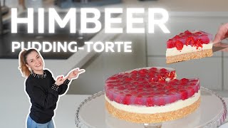 Himbeer Pudding Torte Rezept  Einfach amp Lecker  SchrittfürSchritt Anleitung [upl. by Gnilrac]