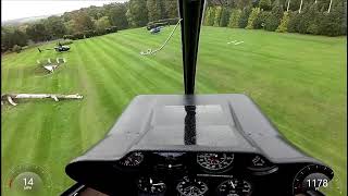 R44 Helicopter landing at Danesfield House UK [upl. by Juditha]