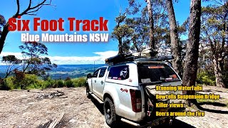 Six Foot Track NSW Stunning waterfalls suspension bridge killer views and beers around the fire [upl. by Ylrac]