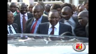 Uhurus security detail and motorcade [upl. by Ardelis]