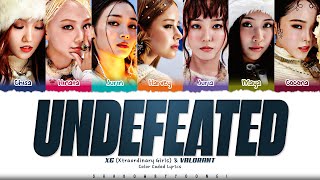 XG amp VALORANT UNDEFEATED Lyrics Color CodedEng  ShadowByYoongi [upl. by Aleksandr]