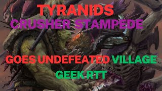 Tyranid Crusher Stampede Goes Undefeated [upl. by Grant]