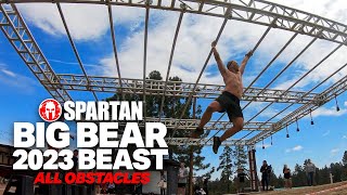 SPARTAN RACE BIG BEAR BEAST 2023  ALL OBSTACLES [upl. by Britt687]