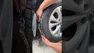 Easy to install car stainless steel ice breaking snow chains [upl. by Aimet]