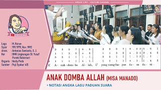 Lagu Ordinarium Anak Domba Allah Misa Manado 4 Suara  Puji Syukur 415 [upl. by Conn]