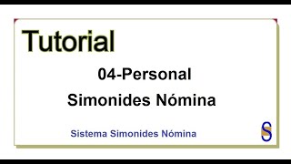 Tutorial 04 Personal Simonides Nomina [upl. by Yelrah619]