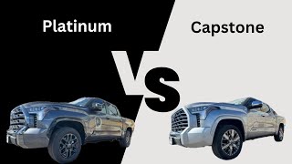 Toyota Tundra Platinum vs Capstone [upl. by Myrna]