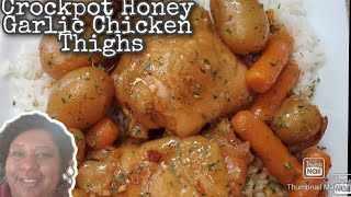 Crockpot Honey Garlic Chicken Thighs [upl. by Belding]