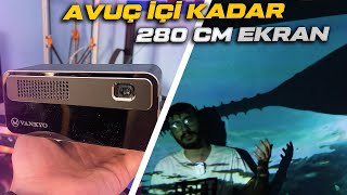 AVUÇ İÇİNE SIĞAN 280 EKRAN ANDROİD PROJEKSİYON Vankyo go300 [upl. by Alleusnoc]