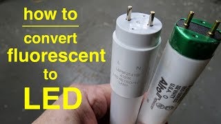 How To Convert T8 Fluorescent Lights to LED ● Explained in Simple Terms [upl. by Flavius973]