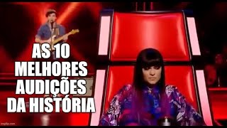 The Voice  As 10 Melhores Audições do Mundo de Acordo com Jurados [upl. by Kerril526]