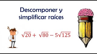 Aprende a descomponer raíces cuadradas [upl. by Ahsaf]