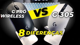 logitech G305 vs logitech G pro wireless  Vale a Pena Investir Mais [upl. by Gildas382]