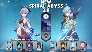 NEW Spiral Abyss 38  C0 Ganyu Morgana amp C0 Eula Shenhe  Floor 129stars  Genshin Impact [upl. by Lenroc]