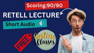 Pte Retell Lecture Scoring 90 Live 90 Template Free Online Classes pte onlineclasses [upl. by Ithnan]