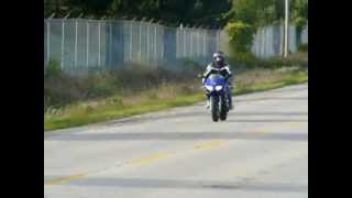 SV 650 small wheelie [upl. by Yrallih]