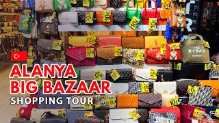 BIG BAZAAR in Alanya 🇹🇷 Shopping tour 2023 4K shopping bazaar turkey shoppingtour alanya [upl. by Lion339]