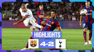 BARCELONA 42 TOTTENHAM HOTSPUR  HIGHLIGHTS [upl. by Gagnon]