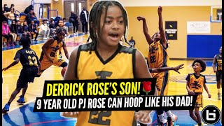 DERRICK ROSES SON PJ Rose Can Hoop Like His Dad 9 Years Old [upl. by Acimehs248]