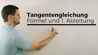 Tangentengleichung bestimmen mit Formel und 1Ableitung  Mathe by Daniel Jung [upl. by Asteria]