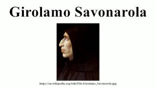 Girolamo Savonarola [upl. by Yesnil]