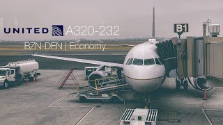 United Airlines A320  Bozeman BZN to Denver DEN  Economy [upl. by Cyrill]