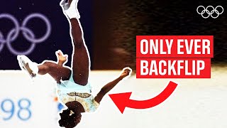 History made Surya Bonaly lands a Backflip during her free skate [upl. by Dub]