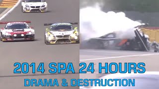 The 2014 Spa 24 Hours  Drama amp Destruction [upl. by Cinom529]