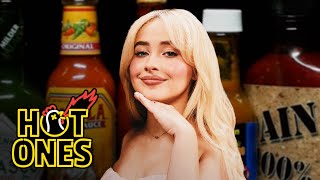 Sabrina Carpenter Talks Nonsense While Eating Spicy Wings  Hot Ones [upl. by Astor130]