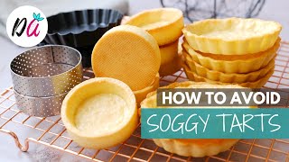 ✅ TART SHELLS recipe that STAYS CRUNCHY ASMR baking [upl. by Eixor]