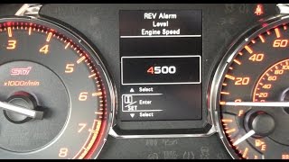 2017 Subaru WRX STI  How To Set The REV Limiter [upl. by Marabel]