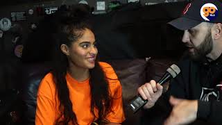 Jessie Reyez talks about working with eminem live show and more [upl. by Arateehc466]