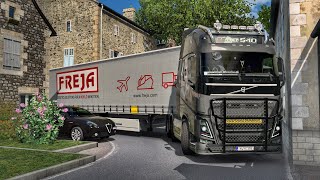 Maneuvering Through Hidden Narrow Streets of France  ets2 150 [upl. by Ardeth]