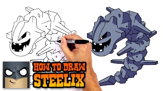 How to Draw Steelix  Pokemon [upl. by Corney]