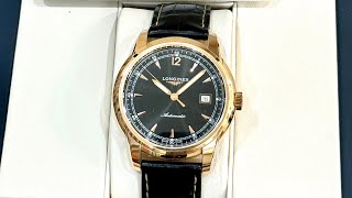 SIZE 41mm HIẾM Đồng hồ vàng đúc 18k Longines SaintImier L27668593 mặt đen size 41mm BWATCH [upl. by Rimidalg]