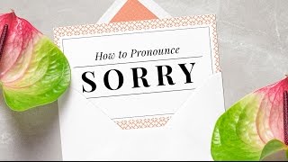 How to pronounce sorry  American English [upl. by Nnaaihtnyc]