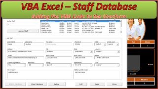 Staff Database  Adding the VBA Code [upl. by Culver]