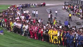 Dan Wheldon Fatal Crash Death Announcement and Salute  Live HD [upl. by Uase533]