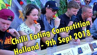 Chilli Eating Competition  Eindhoven Netherlands  Holland   September 9th 2018 [upl. by Demodena566]