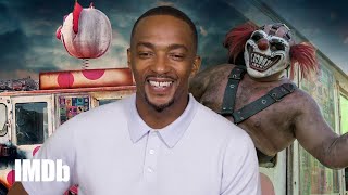 Will Arnett and Anthony Mackie Bond Over quotThong Songquot in quotTwisted Metalquot [upl. by Warfore]