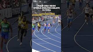 Team USA 4x100 World Relays Olympic Qualifier WIN [upl. by Nawj]