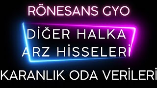 RÖNESANS ve HALKA ARZ HİSSELERİ KARANLIK ODA VERİLERİ KARANLIK ODADA SATIŞ OLDU MU rgyas odine [upl. by Dutch]