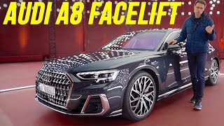 Audi A8 facelift 2022 REVIEW A8 L 40 V8  update for Audi’s luxury class [upl. by Sirrep]