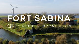 Fort Sabina bij Willemstad Het Groene Fort  4K Drone video [upl. by Akemat342]