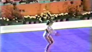 1st EF Ecaterina Szabo FX  1984 Olympic Games 19975 [upl. by Ellissa]