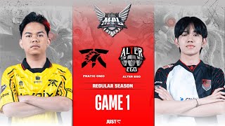 ONIC vs AE GAME 1  MPL ID S14 REGULAR SEASON FNATIC ONIC ID vs ALTER EGO [upl. by Hope966]