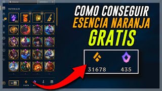 Como conseguir MUCHA Esencia Naranja GRATIS  League of Legends [upl. by Ynnek]