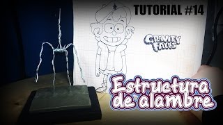 Tutorial Estructura de alambre Esqueleto de alambre [upl. by Htez926]