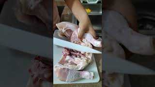 how to slice whole chicken [upl. by Ahsial]